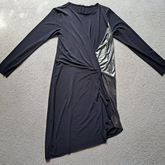 Zara Dresses & Skirts - Zara gold + black dress - size large